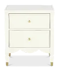 Olivia French White 2-Drawer Nightstand