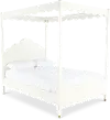 Olivia French White Full Canopy Bed