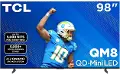 98QM851G TCL 98 QM8 4K UHD HDR QD-Mini LED Smart TV