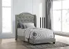 Rhyan Gray Twin Upholstered Bed