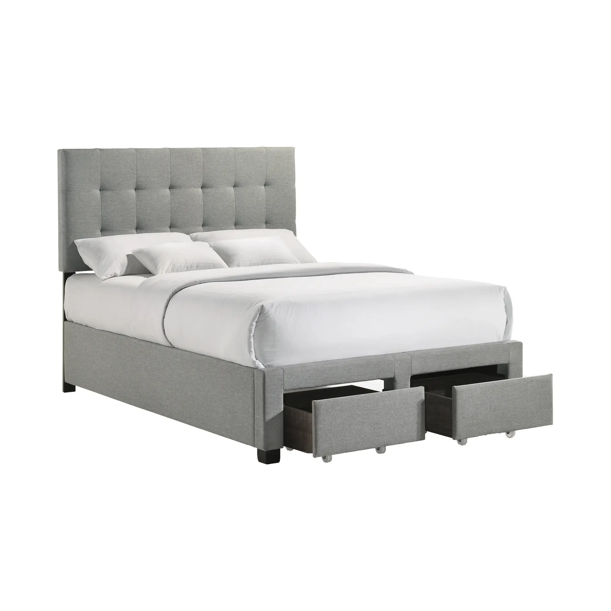 Kaycee Gray Full Upholstered Storage Bed-1