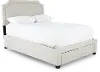 Tropic Beige Full Upholstered Storage Bed
