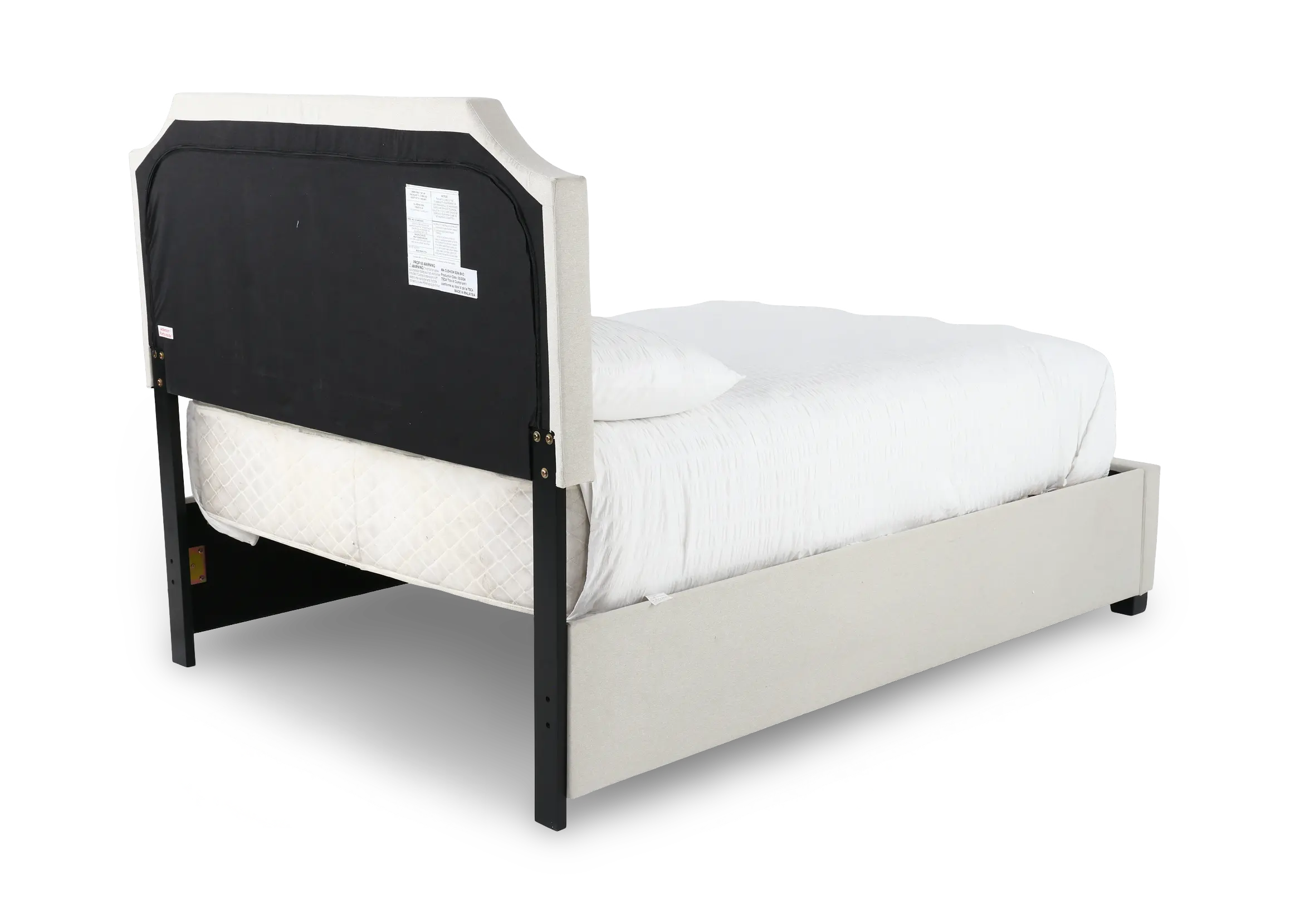 Tropic Beige Full Upholstered Storage Bed-6