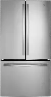 GWE22JYMFS GE 21.9 Cu Ft French Door Refrigerator - Counter Depth Stainless Steel