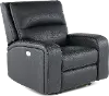 Star Black Power Recliner with Adjustable Headrest