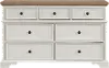 Easton White and Brown Dresser