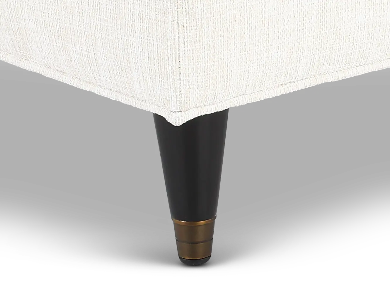 Pia Cotton White Ottoman-6