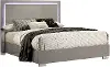 Sinistra Glossy Beige King Bed
