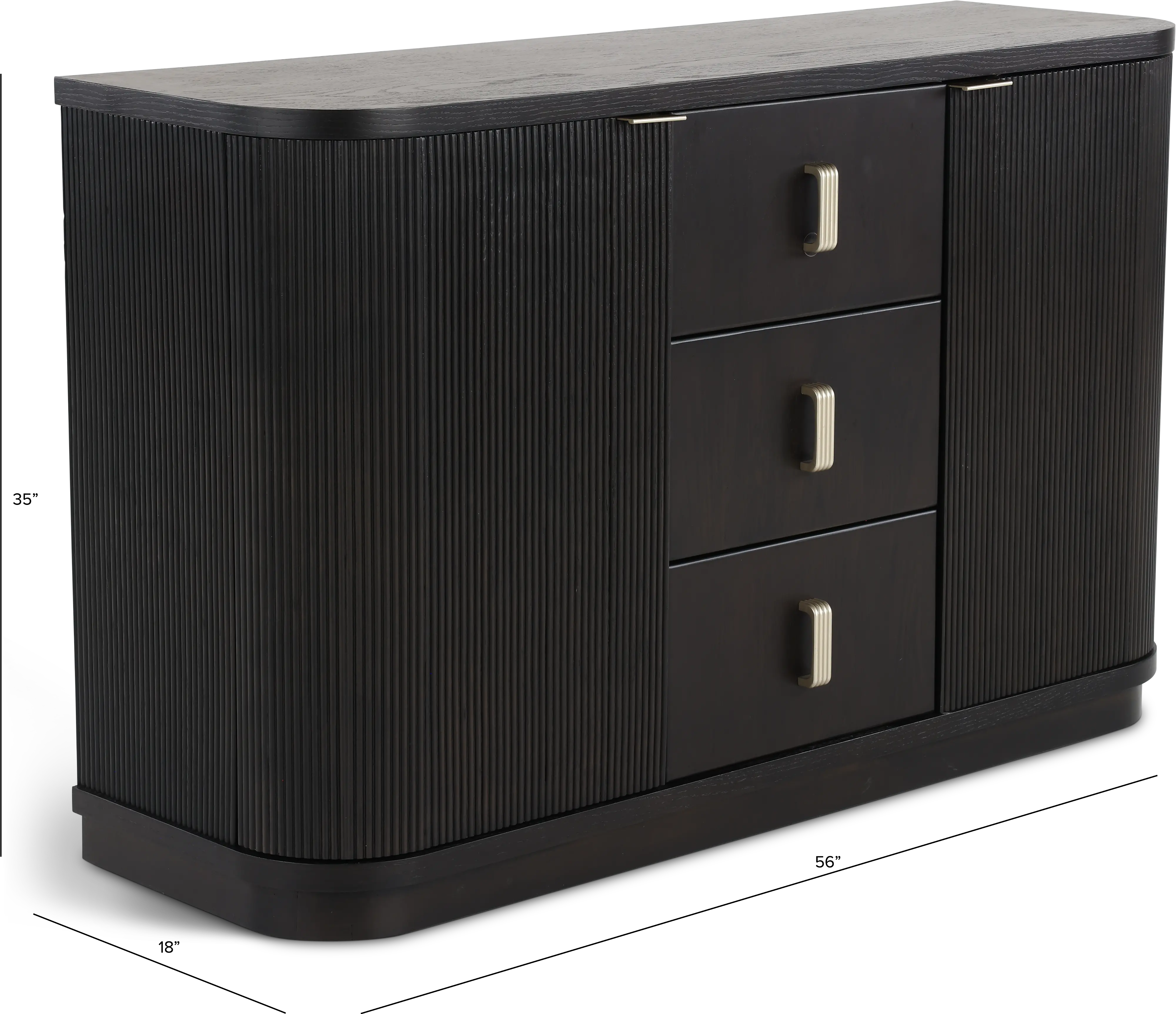 Treviso Espresso Brown Dining Server-3