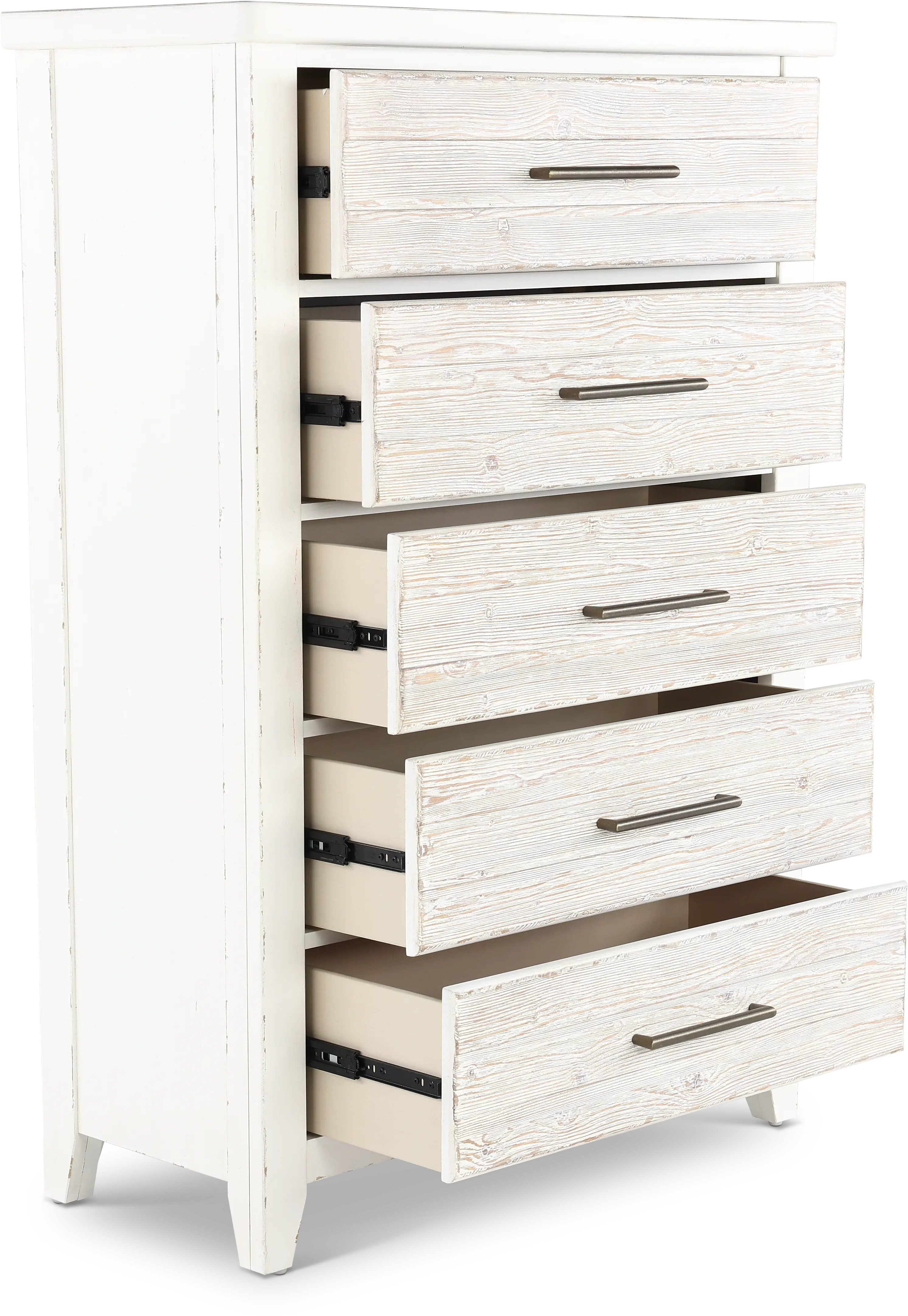 142-BR41 Backroads Weathered White Chest of Drawers-5