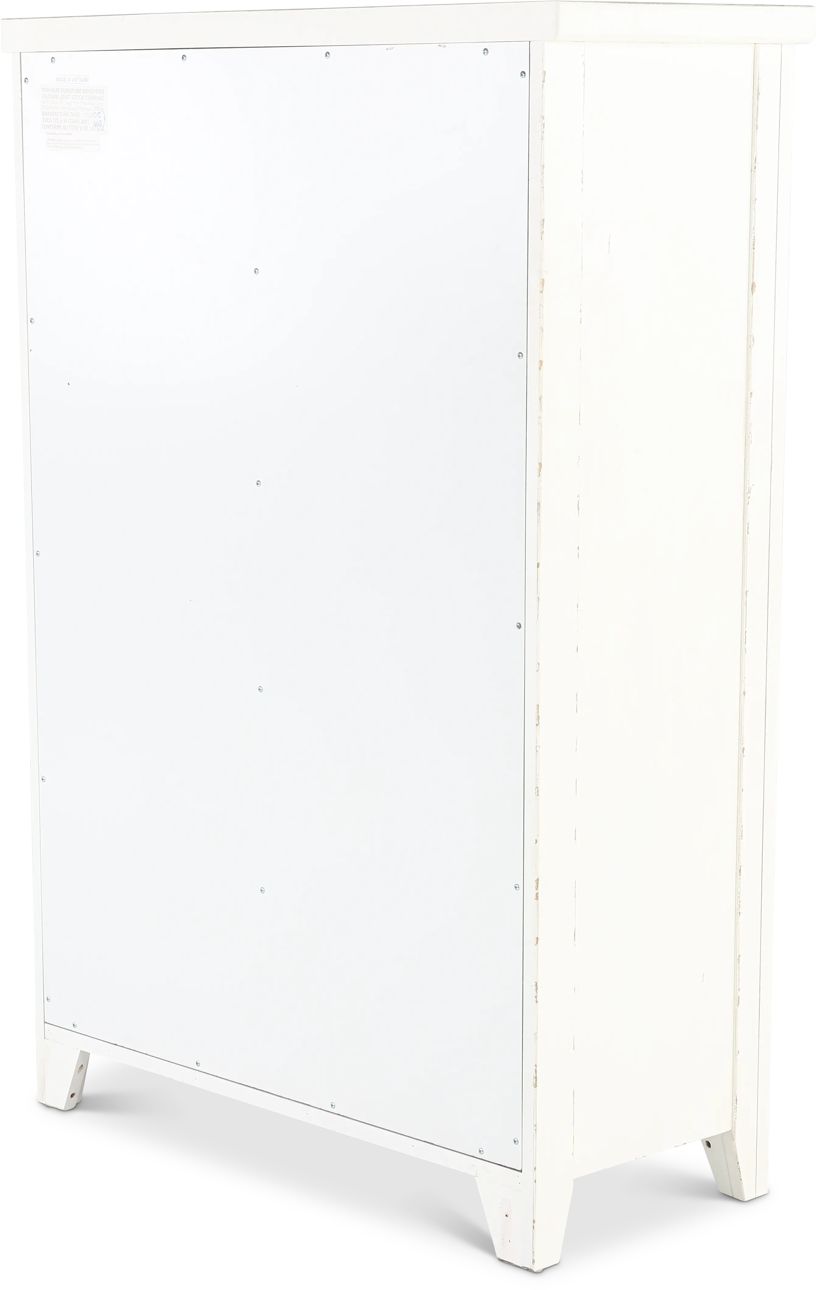 142-BR41 Backroads Weathered White Chest of Drawers-6