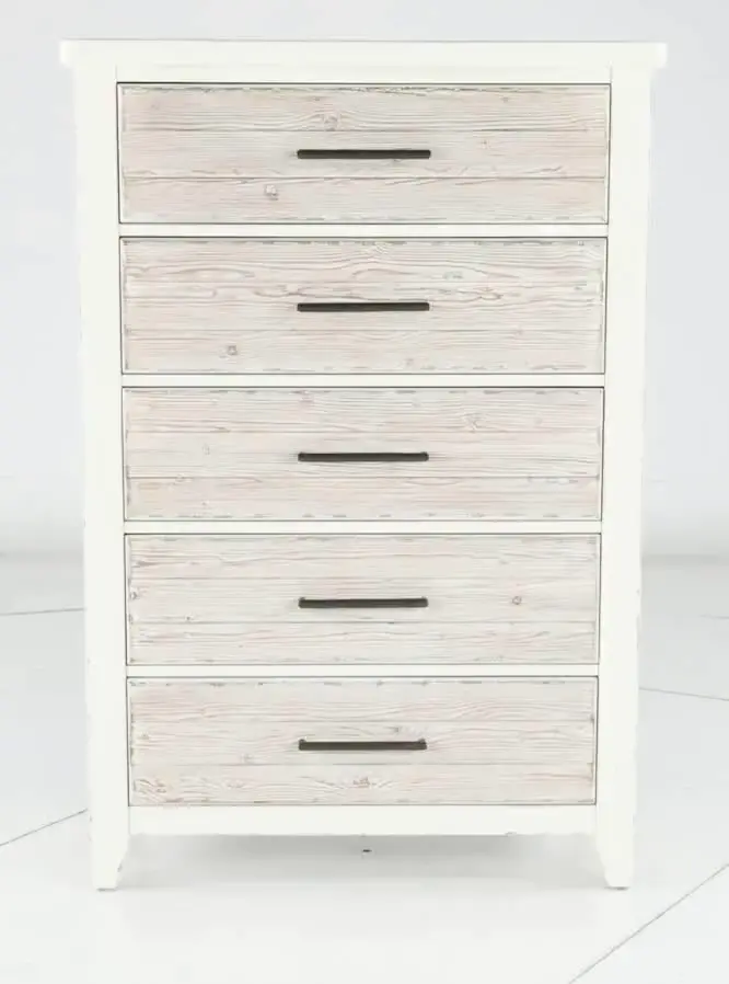 142-BR41 Backroads Weathered White Chest of Drawers-7