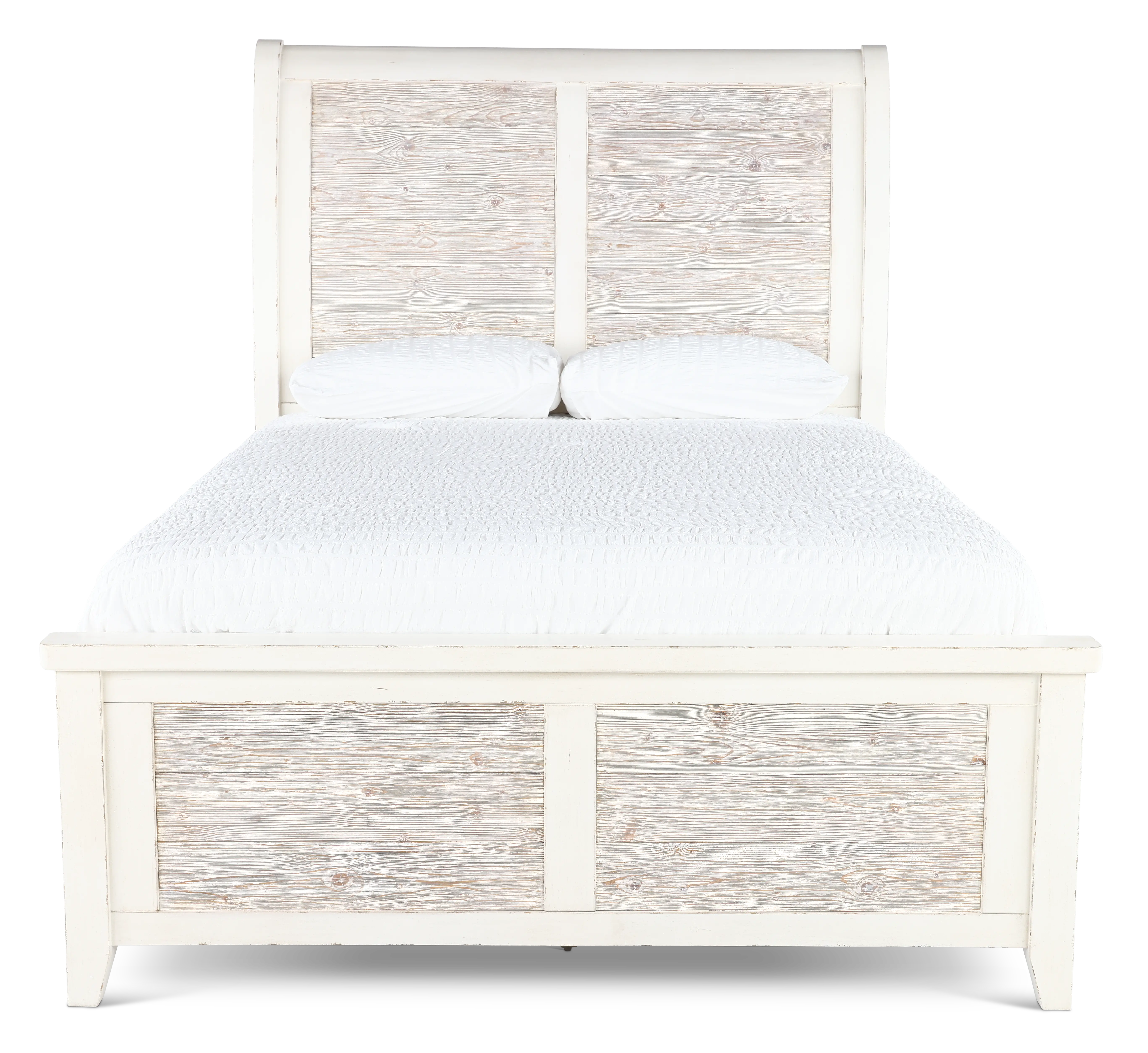 142-BED6/6 Backroads Weathered White King Bed-1