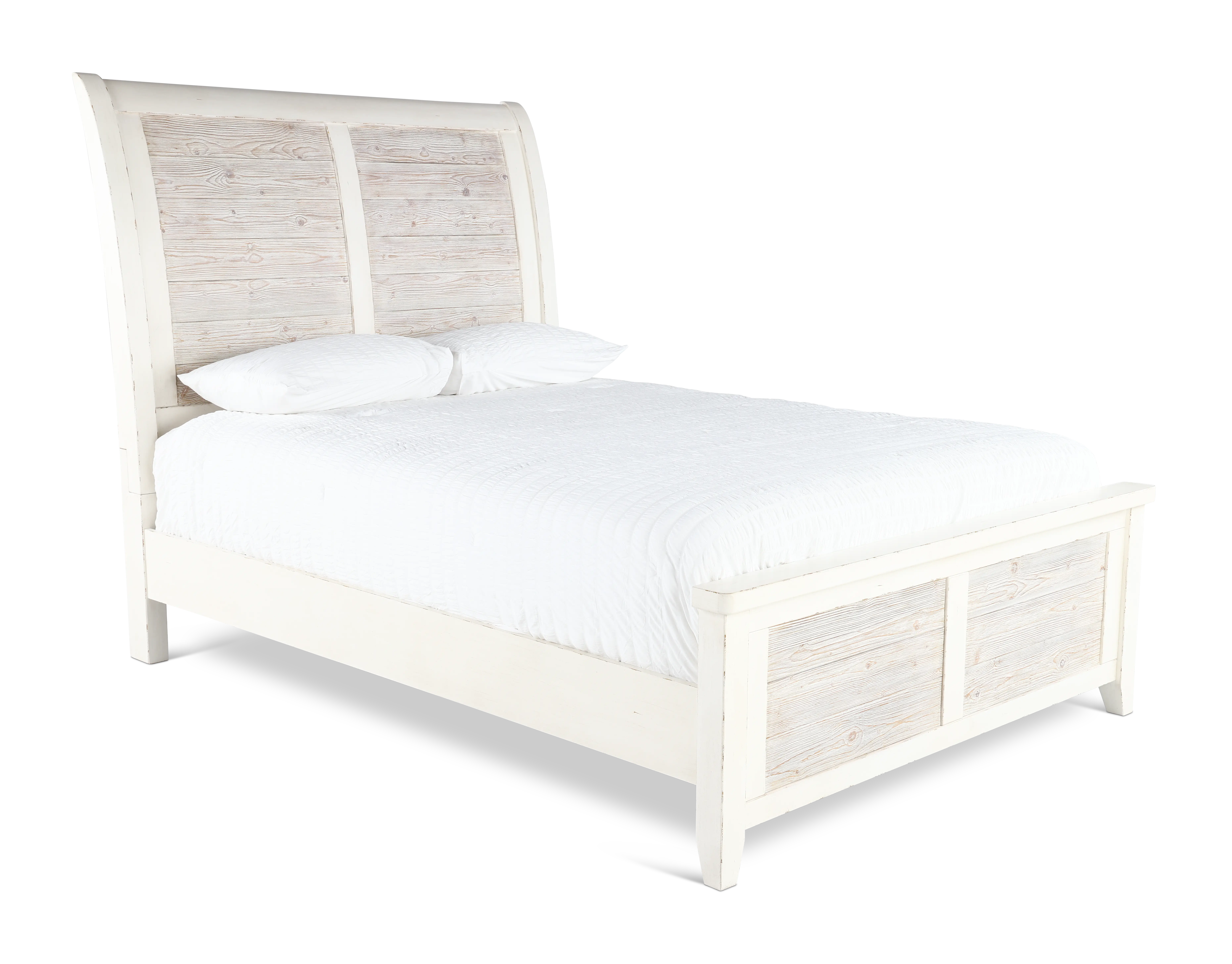 142-BED6/6 Backroads Weathered White King Bed-3