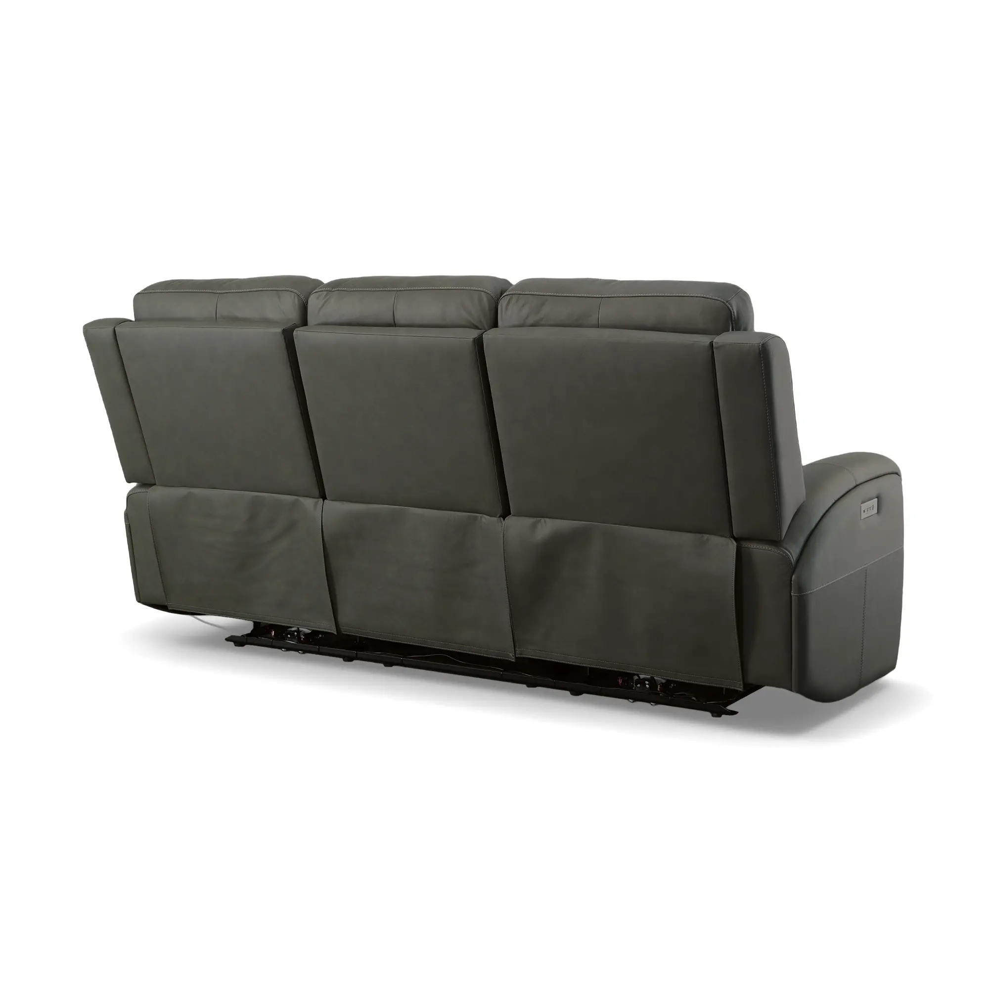 Linden Charcoal Power Reclining Sofa with Power Headrests-2