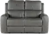 Linden Charcoal Power Reclining Loveseat