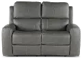 Linden Charcoal Power Reclining Loveseat