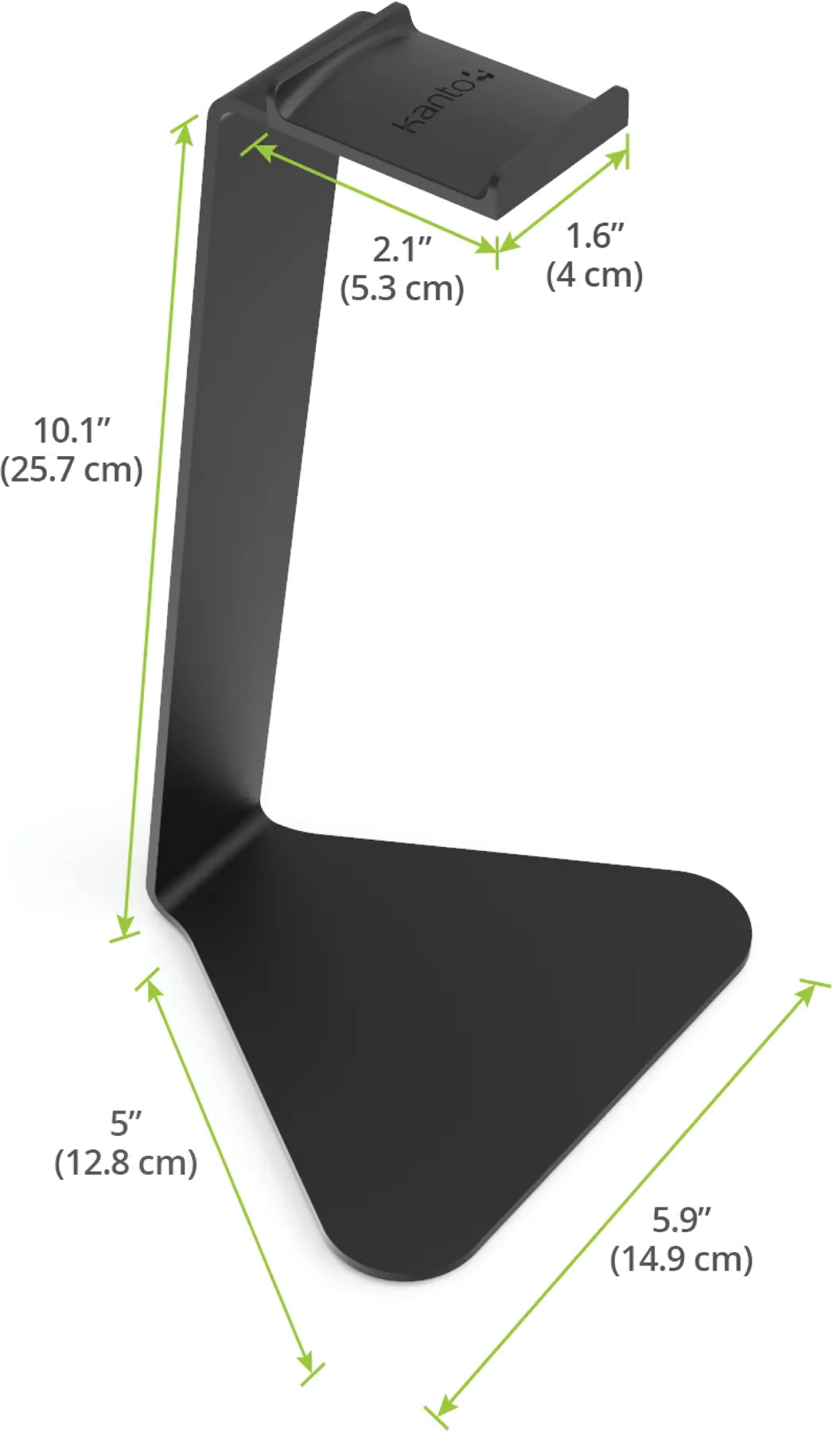 Kanto H1 Universal Headphone Stand - Black-2