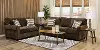 7PC/SEASIDE/DESERT/SLLTL Seaside Brown 7 Piece Living Room Set with Sofa Bed