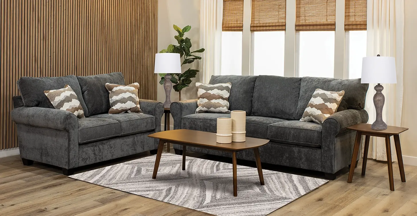 7PC/SEASIDE/GRANITE/SLLTL Seaside Gray 7 Piece Living Room Set with Sofa Bed-2