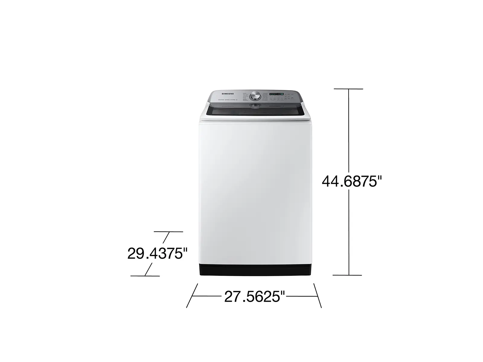WA52DG5500AW Samsung 5.2 Cu Ft Top Load Washer with Impeller - White-3