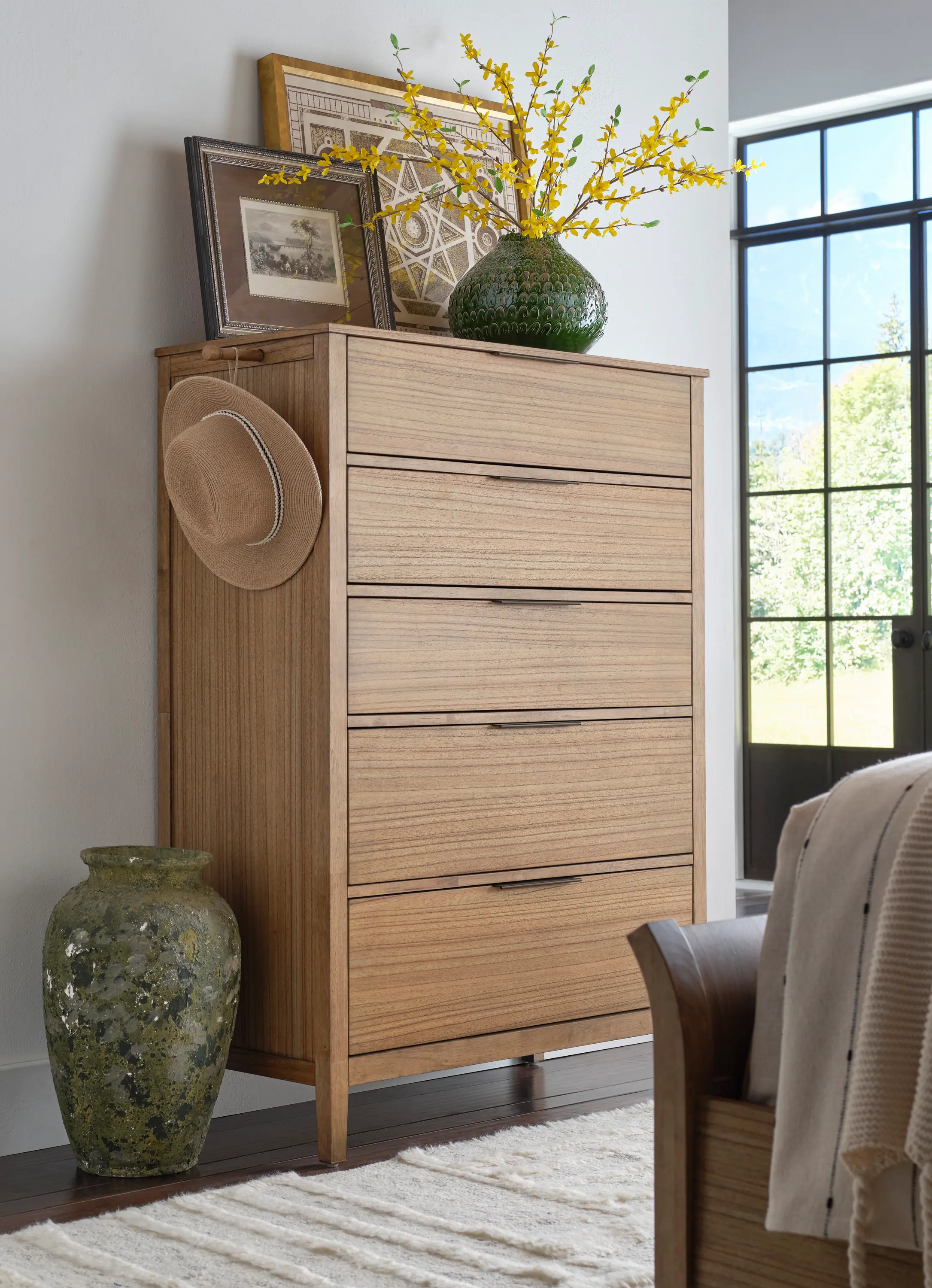 Cyrus Almond Brown Chest of Drawers-2