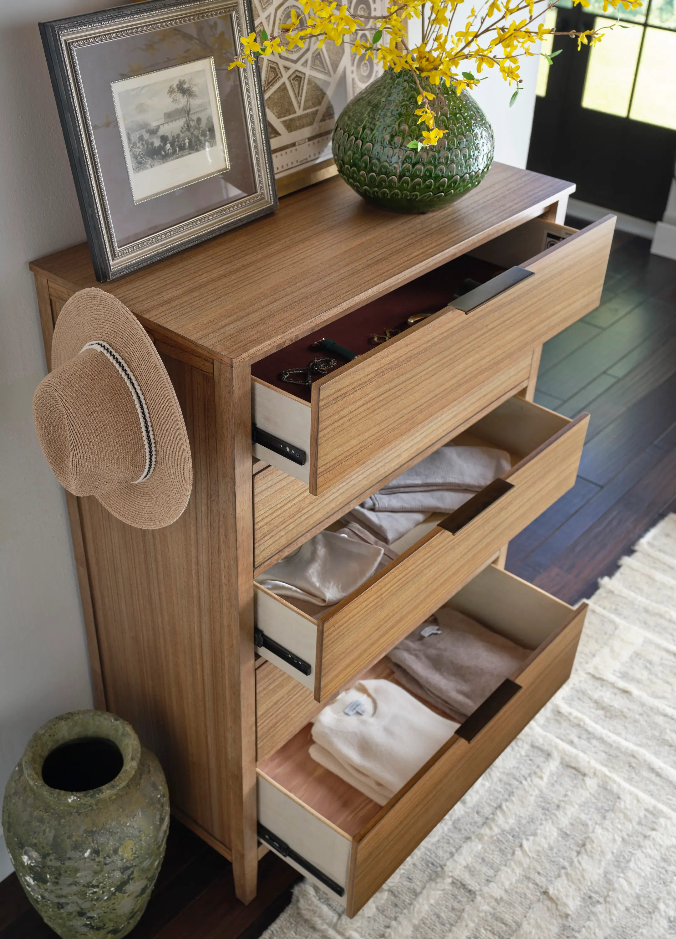 Cyrus Almond Brown Chest of Drawers-6