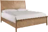 Cyrus Almond Brown Queen Sleigh Bed