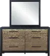 Your House Black and Oak Dresser