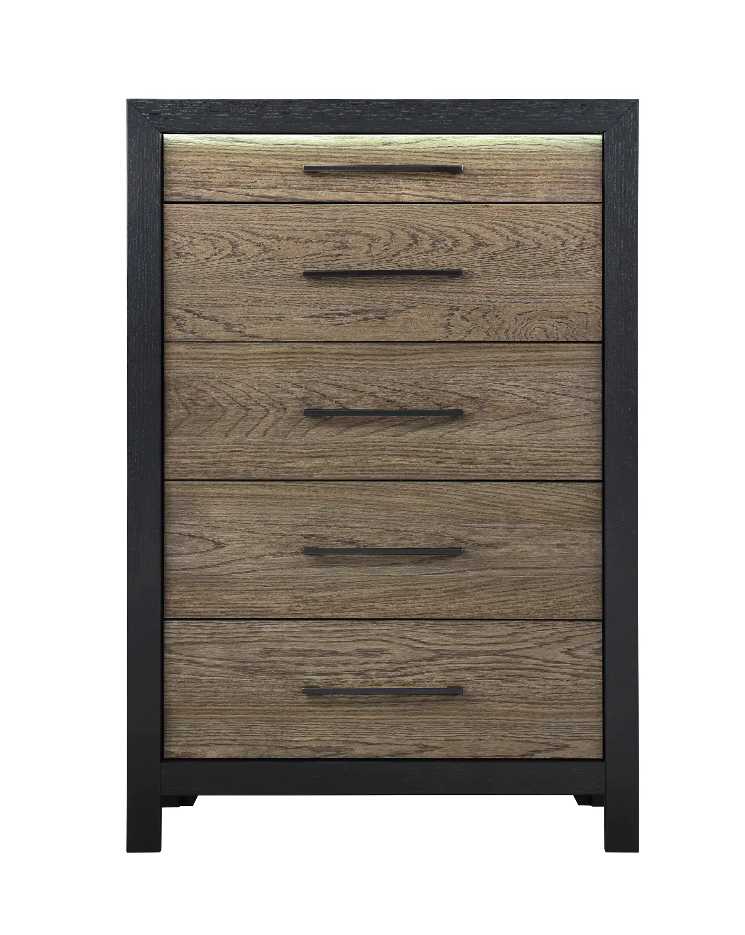 Your House Black and Oak Chest of Drawers-1