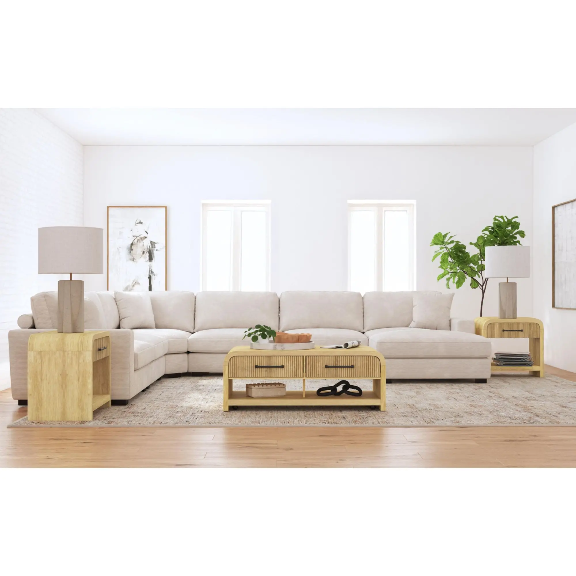 Ridgemont Light Brown Coffee Table-2