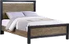 Your House Black and Oak Queen Bed