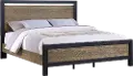 Your House Black and Oak King Bed