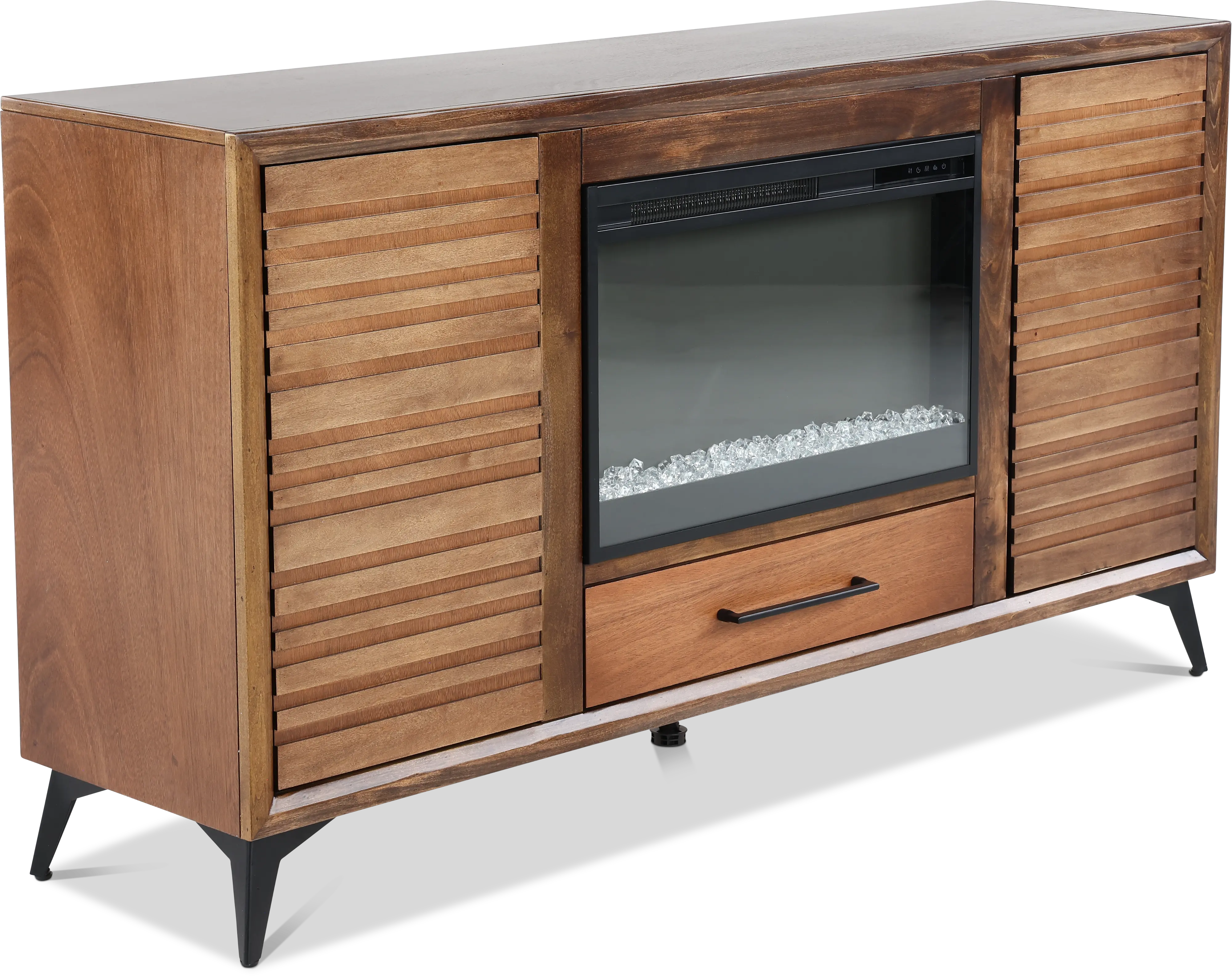 Malibu Bourbon Brown 64 Fireplace TV Stand-4