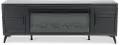 Malibu Black 78 Fireplace TV Stand