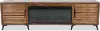 Malibu Brown 95  Fireplace TV Stand