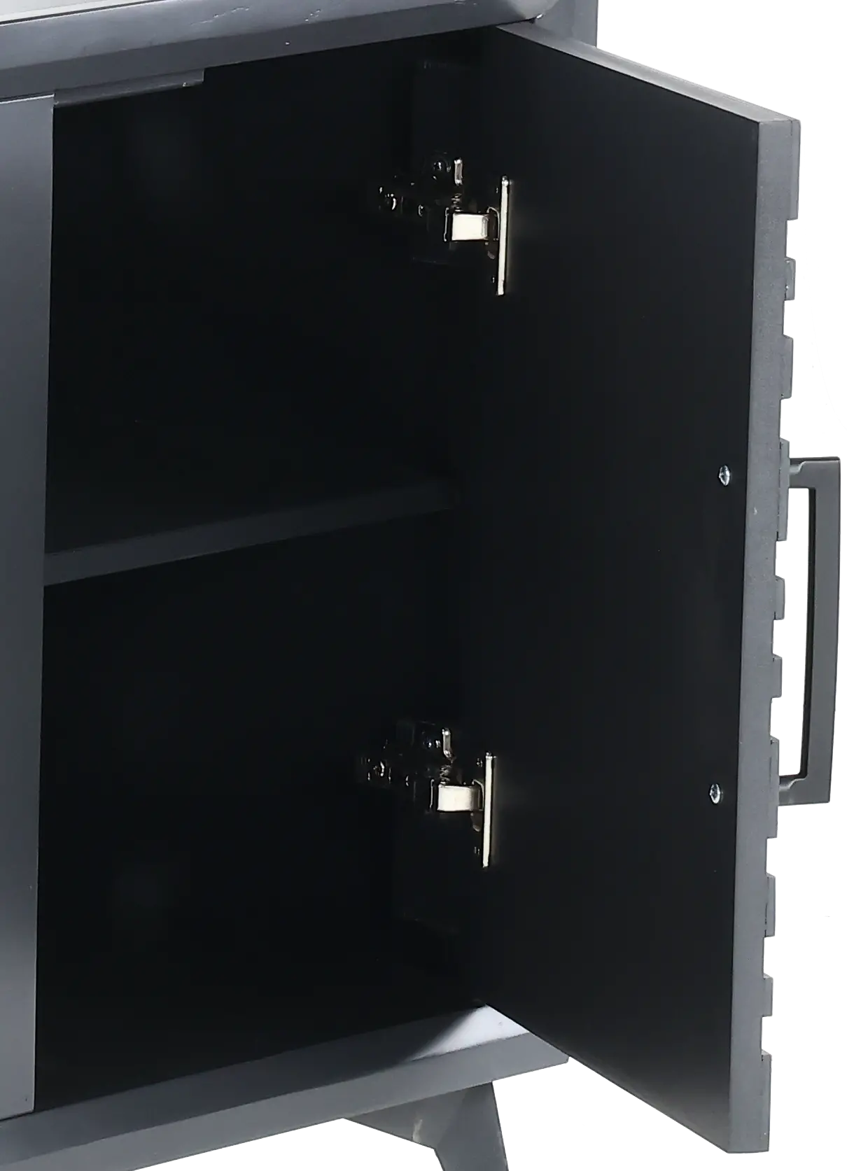Malibu Black 95 Fireplace TV Stand-5