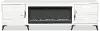 Malibu White 95  Fireplace TV Stand