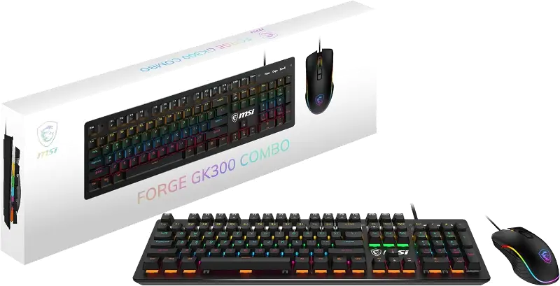 MSI Forge GK300 Gaming Keyboard and Mouse Combo