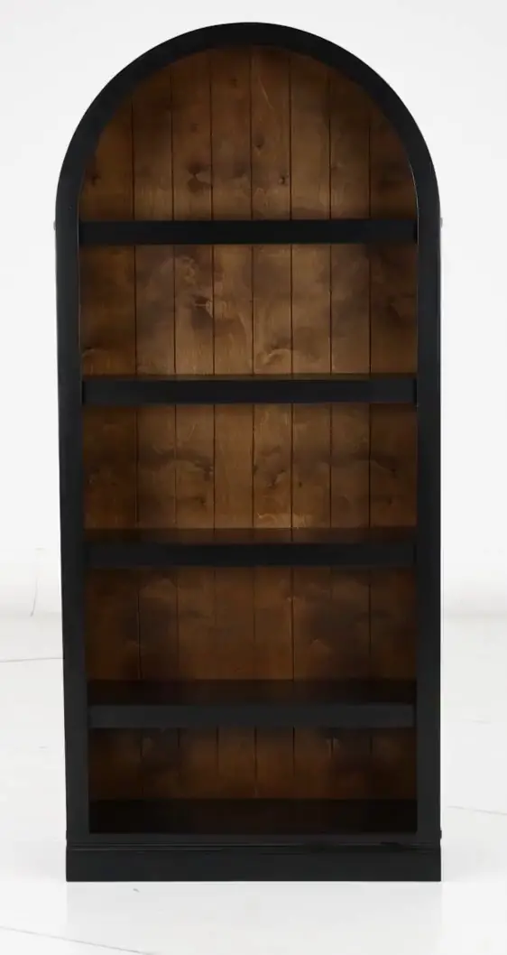 Artiste Black 72 Arch Bookcase-9