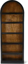 Artiste Black 84 Arch Bookcase