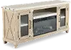 Rivan 64  Natural Fireplace TV Stand