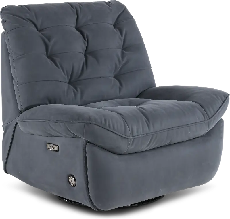 Chloe Steel Gray Power Rocker Recliner