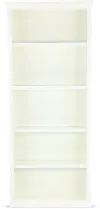 Elliott White 4-Shelf Bookcase