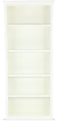 Elliott White 4-Shelf Bookcase