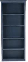 Elliott Blue 4-Shelf Bookcase