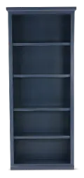 Elliott Blue 4-Shelf Bookcase