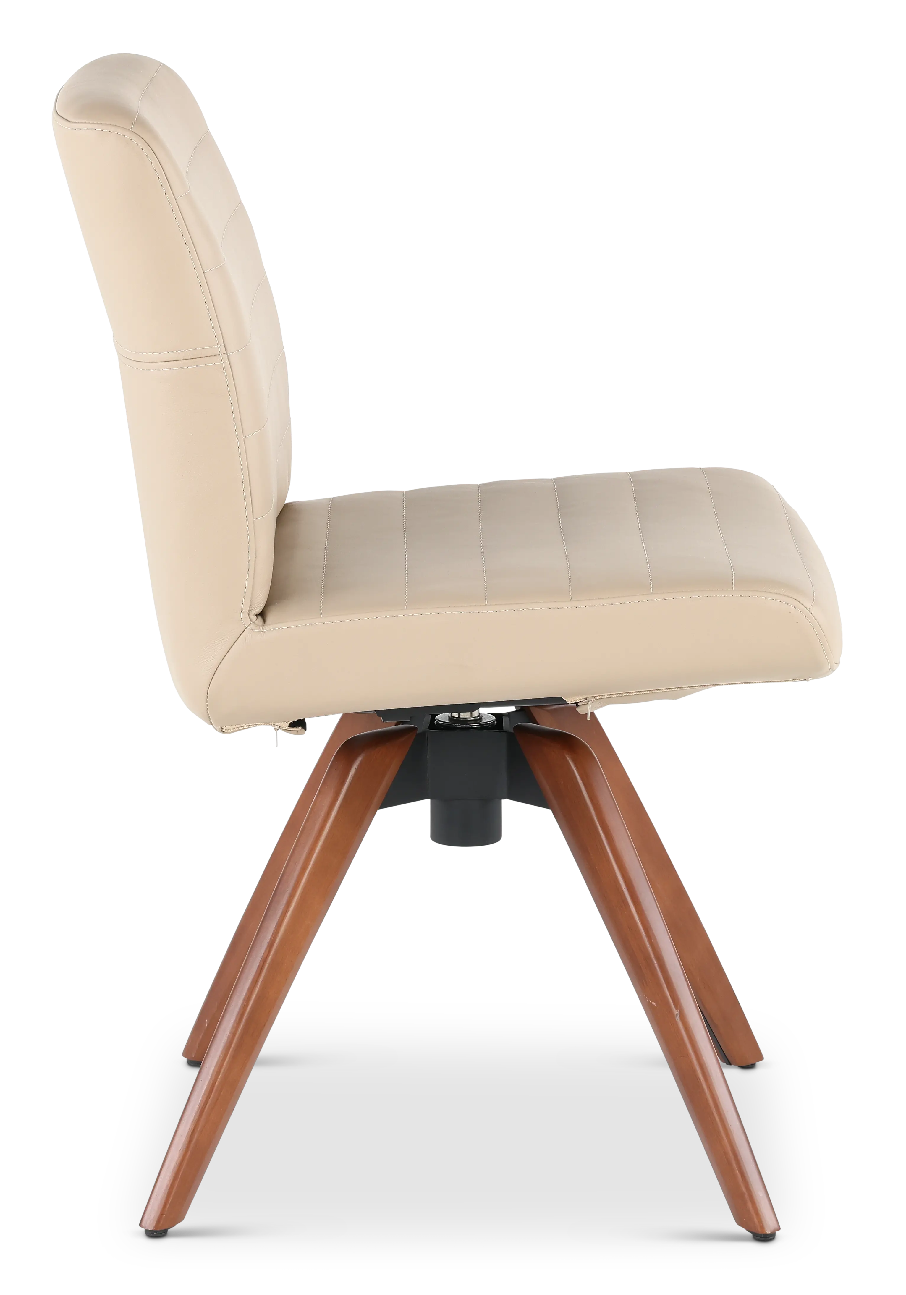 Hygge Sandstone Leather Swivel Dining Chair-4