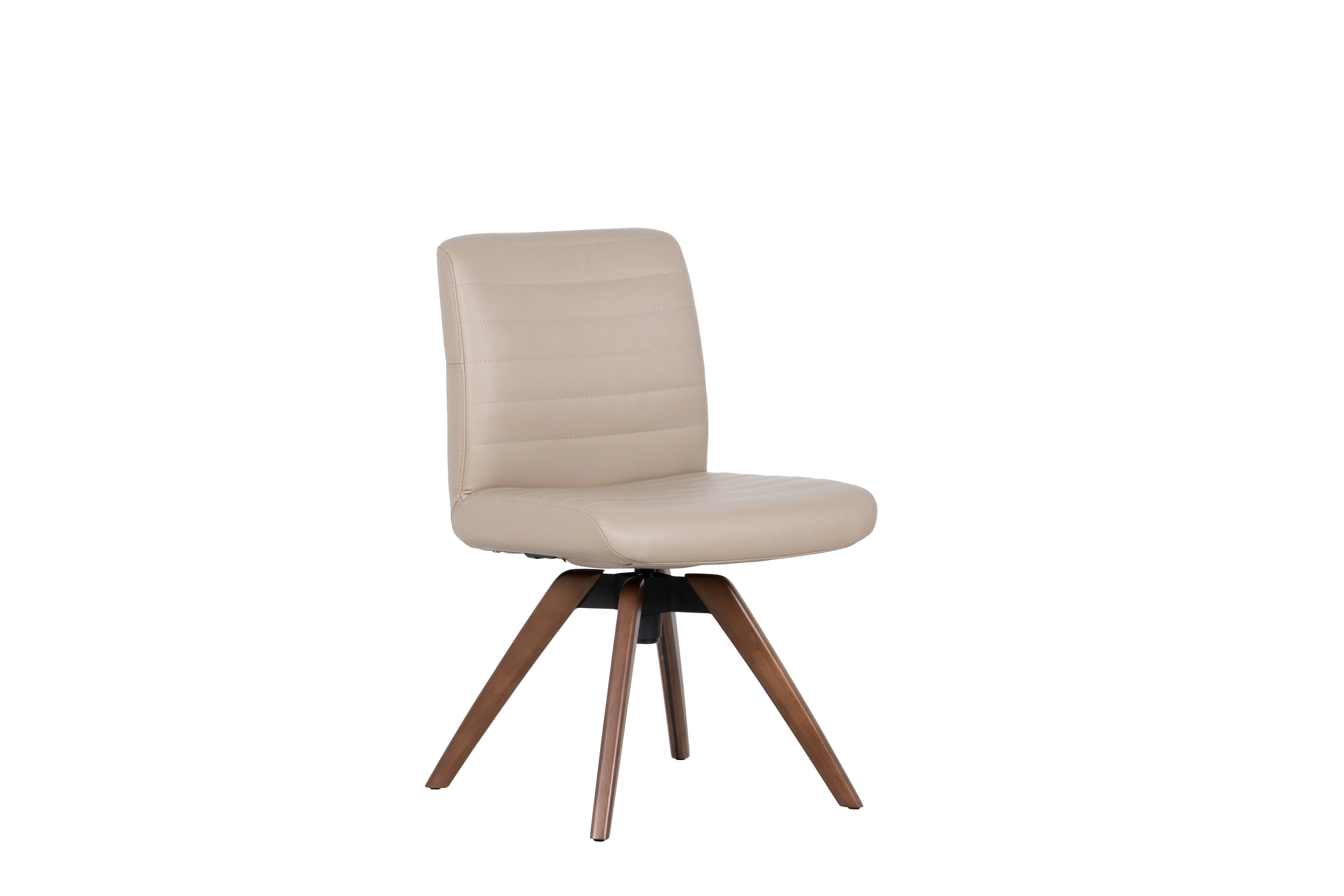 Hygge Sandstone Leather Swivel Dining Chair-9