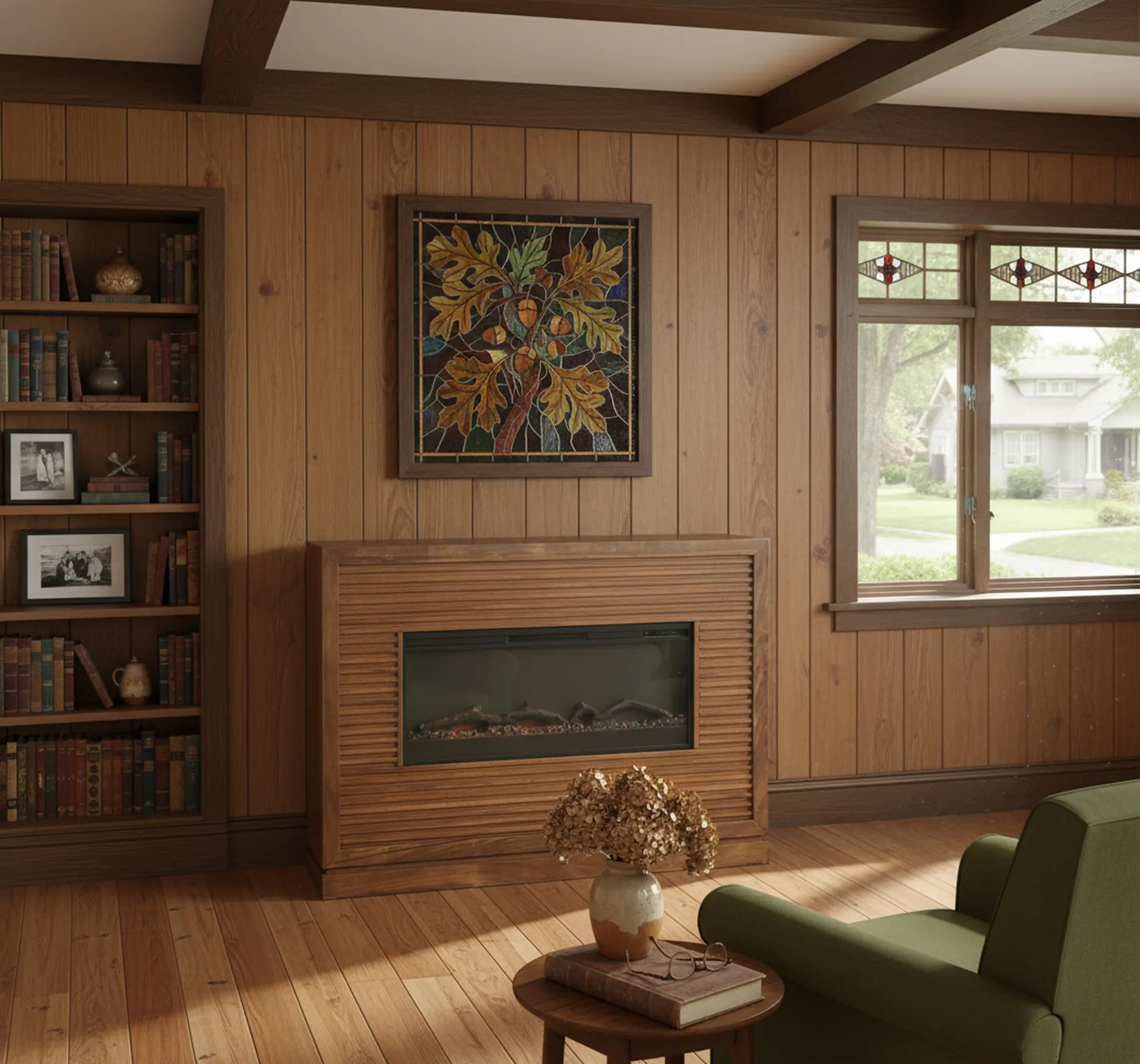 Riviera Brown Fireplace Mantel-2